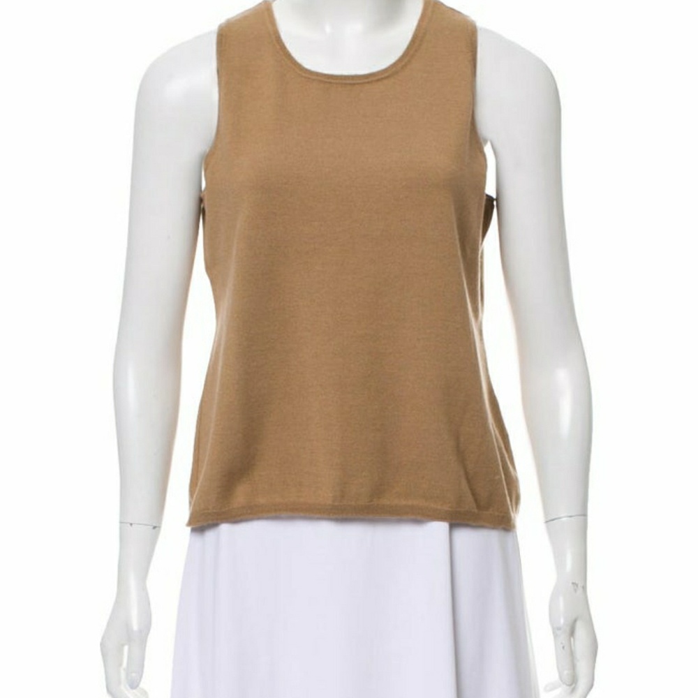 Oscar de la Renta Large Wool/Silk Top